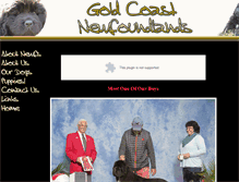 Tablet Screenshot of goldcoastnewfoundlands.com